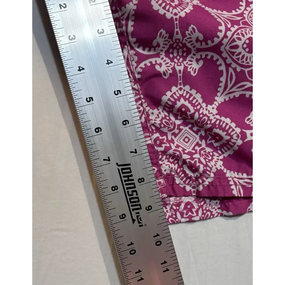 Kanu Surf Youth Size 14 Pink White Floral Board Shorts Swim Trunks